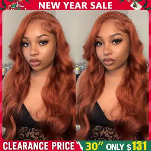Bling Hair Reddish Brown 13x6 Lace Frontal Wig Brazilian Colored 13x4 Body Wave Human Hair Wigs Hd Transparent Lace Front Wig
