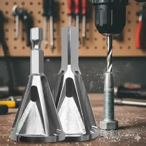 Professional Metal Deburring Tool Kit, Multi-Blade Chamfering Trimmer, Anti-Slip Drill Bit Repair Tools, Precision HSS Chamfer Equipment, Industrial Grade Metal Finishing Tools for Automotive and Metalworking