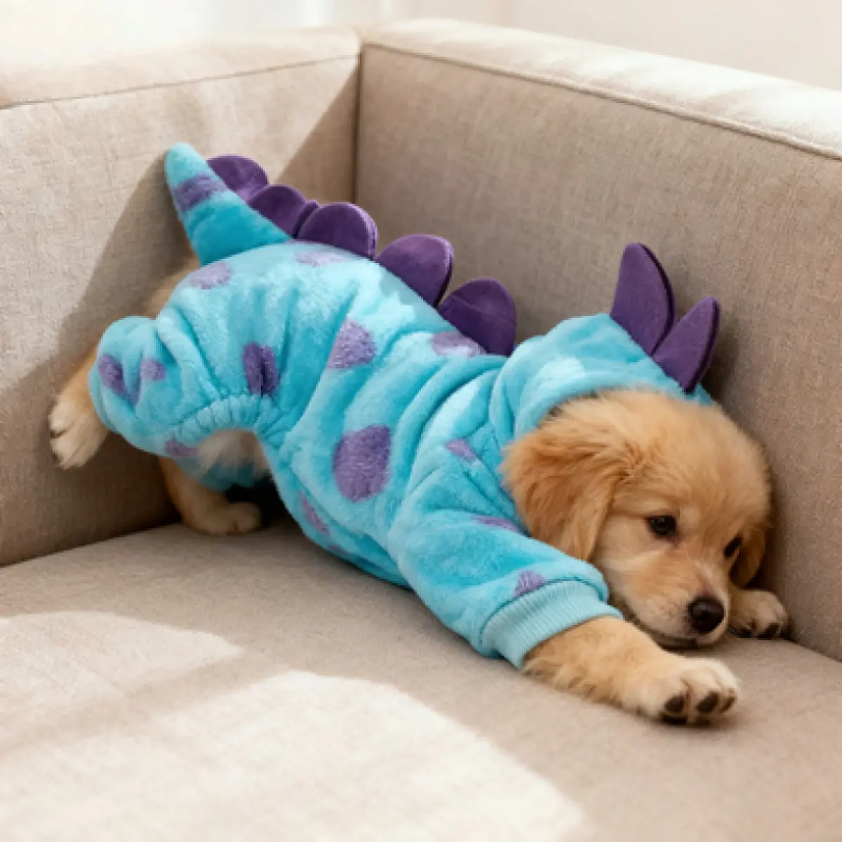 Pet clothing, cute cartoon design pet hoodies, thickened four-legged pet wear, small cat and dog pet clothes