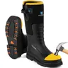 【With steel toe】TruDave Work Boots for Men with Steel Toe & Shank, Waterproof Anti Slip Rain Boots, 6mm Neoprene Outdoor Hunting Boot, Comfortable Walking Shoes Black Boy #TiktokShopBlackFriday,shoes for back to school,back to school shoes Fathersdaygift