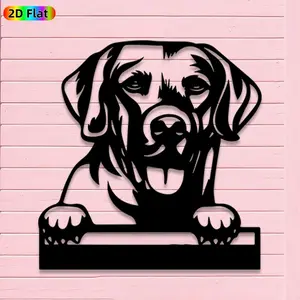 1pc Minimalist Dog Metal Wall Art, Minimalist Dog Statue Mural, Iron Craft, Perfect for Living Room, Garden, Zoo Corner Decor, Silhouette Wall Decor, Intricate Craftsmanship, Christmas Decor, Ideal Gift for Nature Lovers