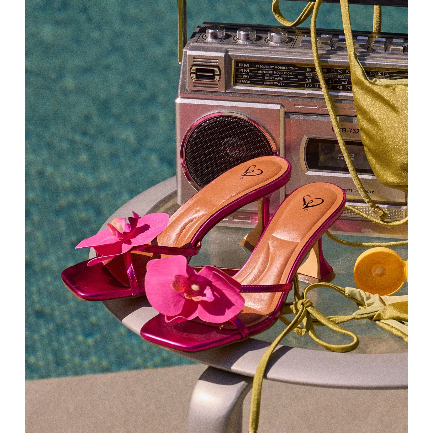 Poolside Playlist Tropical Flower Heels Poolside Playlist Tropical Flower Heels