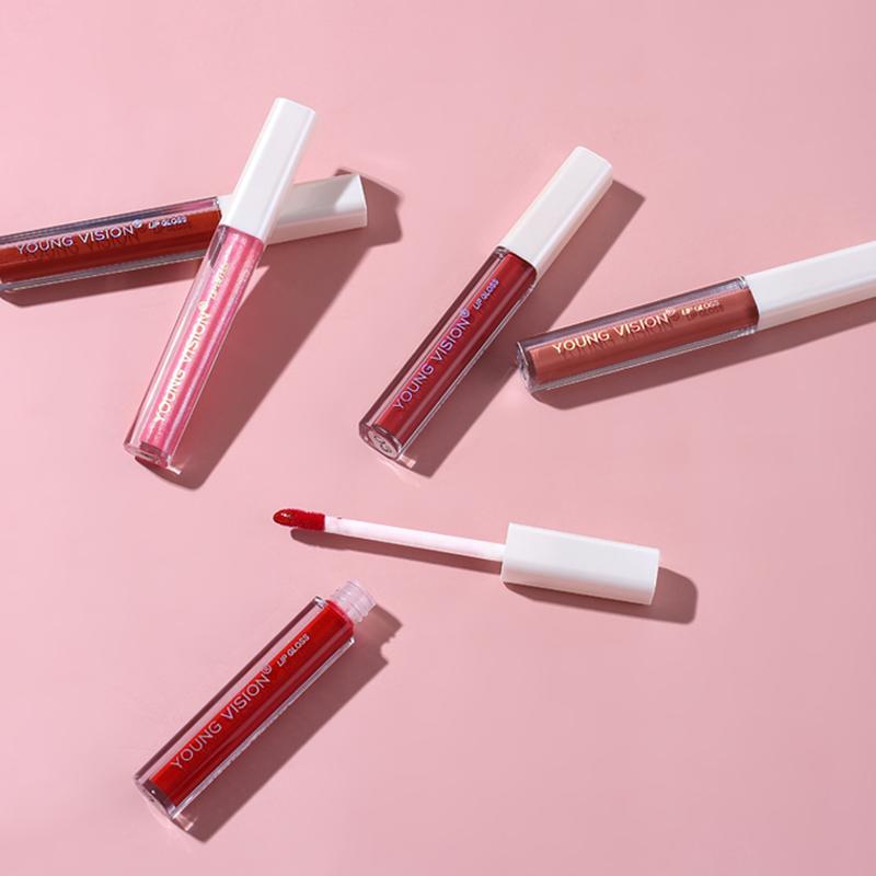 6 Color Lip Gloss Set, Mirror Finish Lip Gloss + Matte Velvet Lip Stain, Long-Lasting & Hydrating Makeup Kit for Women