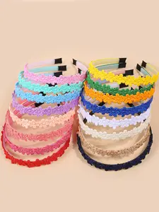 4 Piece Small Flower Hair Bands, Elegant Anti-Slip Headbands for Girls, Suitable for Home School Performances, Multiple Colors Available, Simple Stylish Design, Hair Accessories Sets