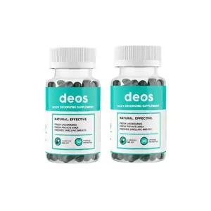 DEOS Full Body Deodorant Supplement - Natural Effective Formula for Fresh Underarms & Private Area - 30 Capsules per Bottle - 3 Pack Bundle Save $60 - Edible Healthcare Solution