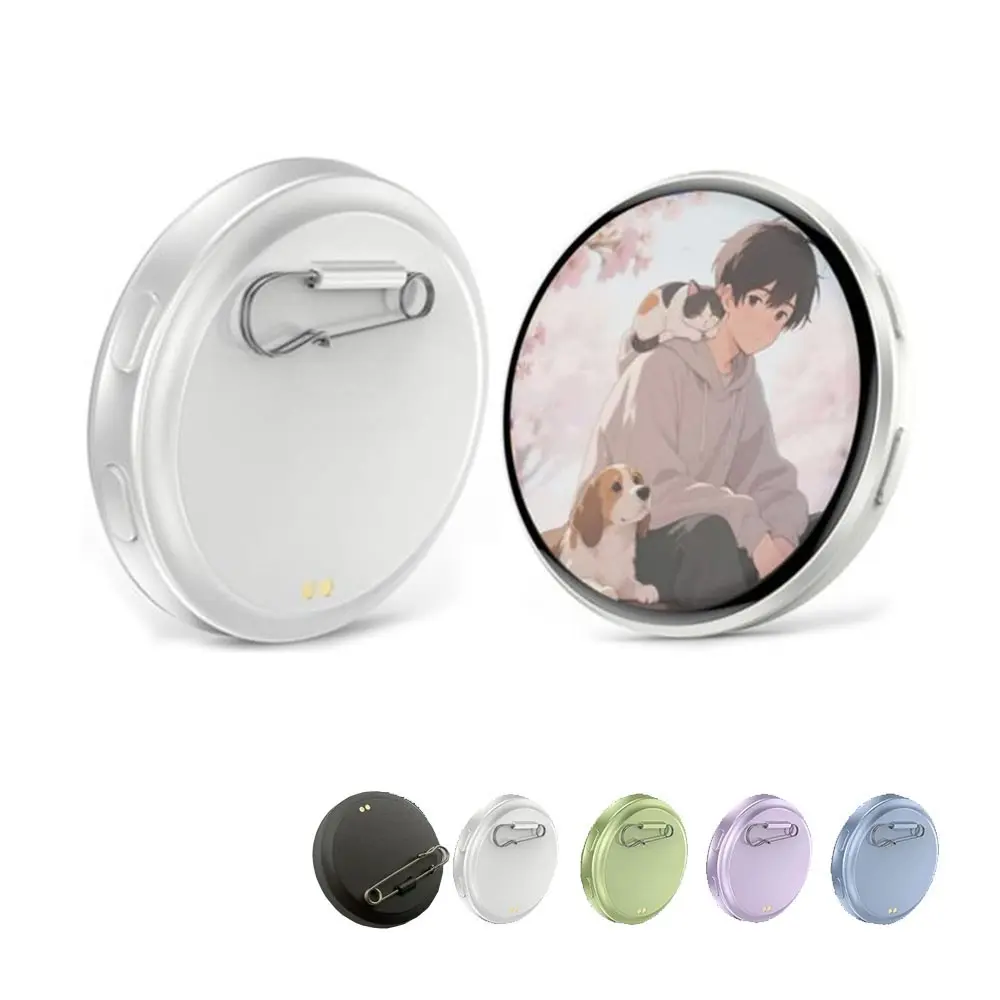 Smart Electronic Badge, Anime Peripheral Second Skin APP Connection, Wireless Animation Image, Fashion Hanging Ornament, Valentine's Gift