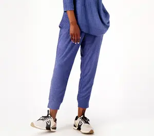LOGO Lounge by Lori Goldstein Textured Terry Cloth Pants