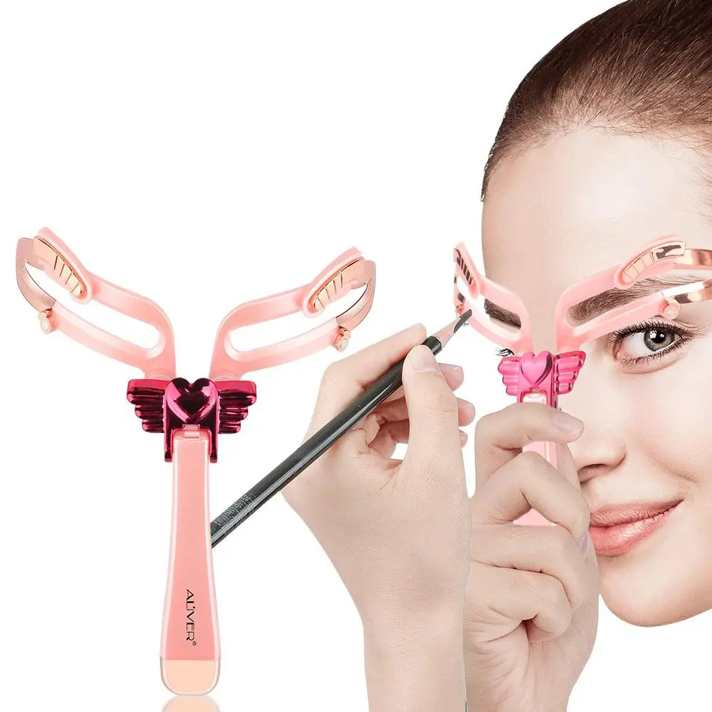 Adjustable Eyebrow Stencil Tool, Symmetrical Precision Abs Template, Perfect for Beginners, Cosmetic Makeup Tool, Makeup Beauty Accessory, Facial Makeup Tool