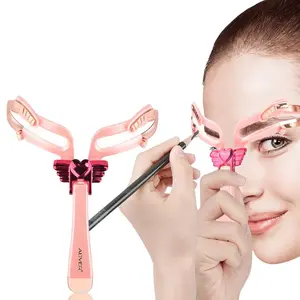 Adjustable Eyebrow Stencil Tool, Symmetrical Precision Abs Template, Perfect for Beginners, Makeup Beauty Accessory