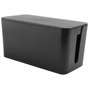 Cable Management Box Cord Organizer Box Power Strip Surge Protector Cover TV Cord Box for Home Office