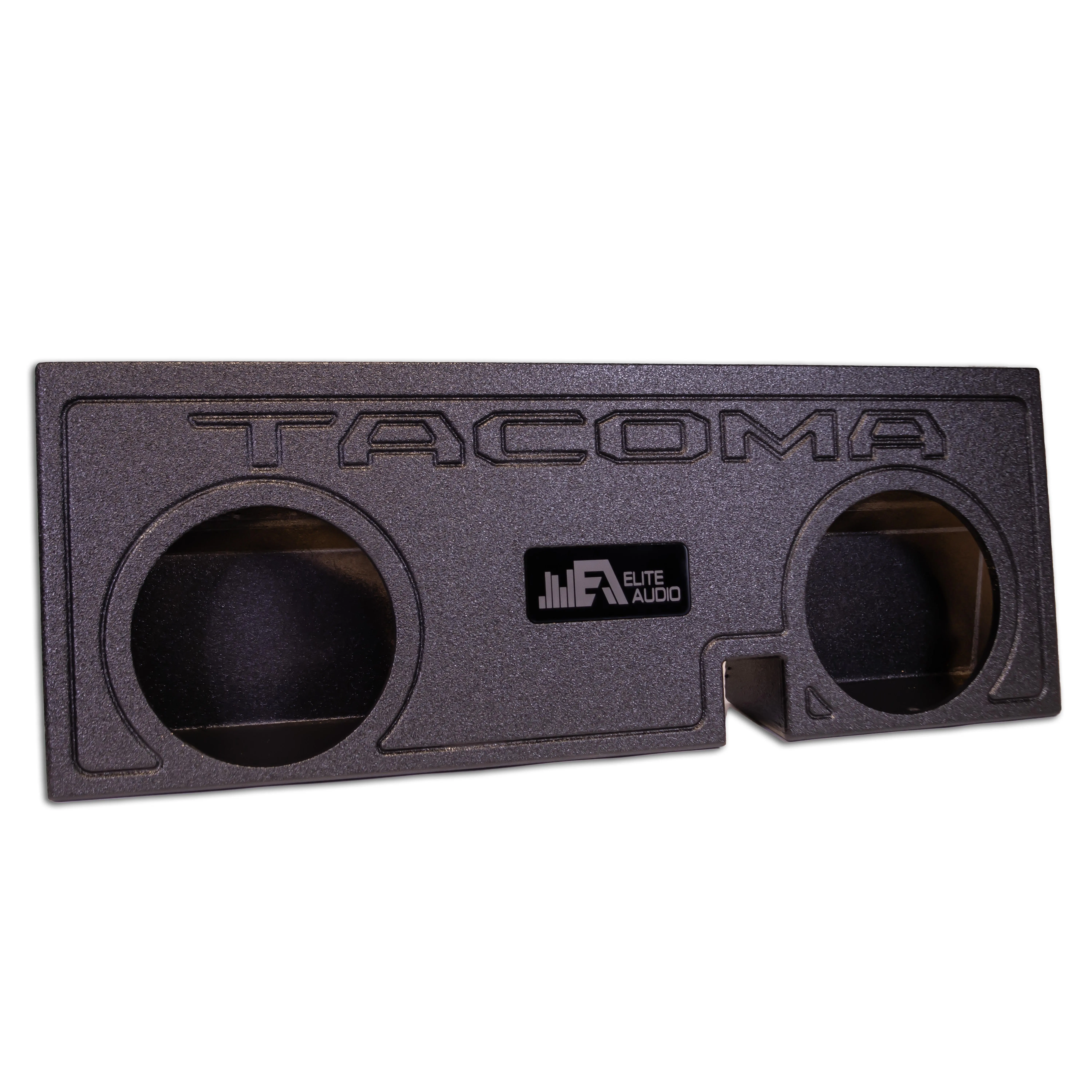 Elite Audio 2X12" Sealed Subwoofer Enclosure for Toyota Tacoma 05-22 Crew Cab, 0.70 cu ft Capacity, 5.875 in Depth, Tacoma Car Audio Component, 12" Sealed Subwoofer Enclosure, Car Audio Installation, 12 Inches
