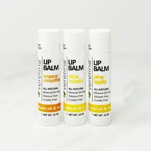 Verefina Island Paradise Lip Balm Trio with Avocado Oil, Jojoba Seed Oil & Vitamin E Nourishing Smoothing Moisture Hydrate Skincare Hydrate Skincare