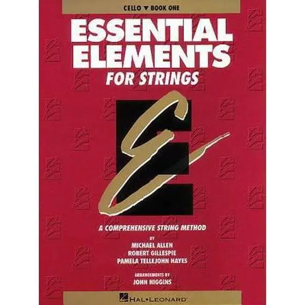 USED Book - Essential Elements for Strings Book 1 (Original Series) Cello Method for Beginners Learn Instrument Position, Fingerings, Bowing Techniques, Music The by Gillespie, Robert (Paperback) - english