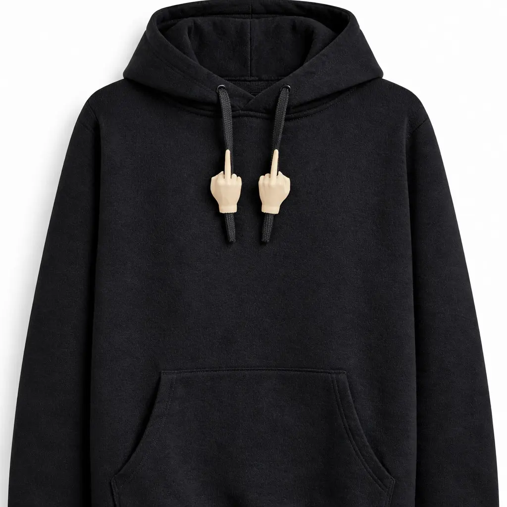 String Squad – “Sassy Hand” Charms | 3D Printed Hoodie & Shoelace Accessories 2 Pack