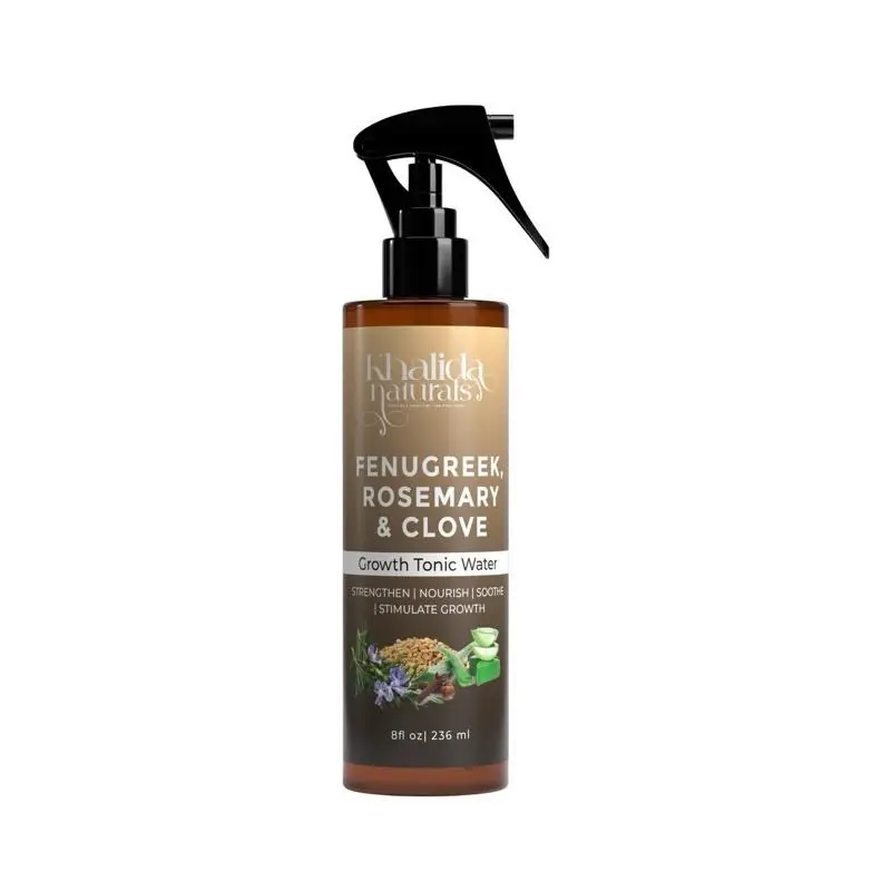 Fenugreek Rosemary & Clove Hair Growth Tonic - with Aloe Vera for Breakage & Dry Scalp Relief - 8 oz Spray Bottle - Strengthener Herbal Daily Haircare Hydrate Moisturizing Gentle Moisturizer