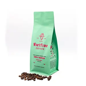 VietFive Early Heaven-Medium Roast Coffee - Vietnam Medium Roast Beans with Earthy & Chocolate Notes - Balanced Cup with Slight Sweetness - Perfect for Morning Brew