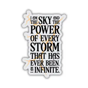 I Am Infinite Quote Sticker | Fourth Wing