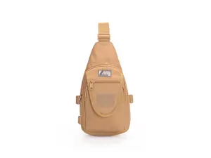 Outdoor Tactical Chest Sling Bag 3.6L Waterproof 1000D Oxford Utility Pack-Khaki Color