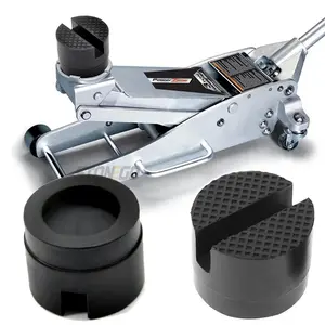 2Counts/Set Floor-Slotted Automotive Rubber Jack Pad Frame Protector Adapter Jack Tool Adapter Lift Automotive Repair Tool
