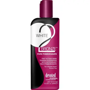 Devoted Creations WHITE 2 BRONZE Pure Pomegranate Tanning Lotion – 8.5 oz Hydrating Smooth