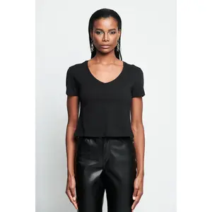 Ada Crop T-Shirt - Black