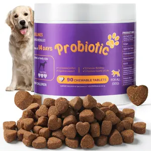 8-in-1 Multivitamin Soft Chews for Dogs – Probiotics, Gut & Immune Support Probiotics for All Breeds and Ages Dogs, Support Gut Digestive Health, Anti Diarrhea, Constipation Relief, No More Allergies, Dog Supplements - Pork Flavor - 90 Soft Chews