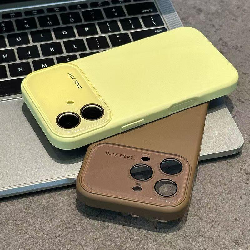 Premium Dopamine Liquid Silicone iPhone Case, Soft Full-Body Protective Cover, Acrylic Anti-Scratch Lens Protection, Shockproof Bumper Design, Compatible with iPhone 12 13 14 15 16 17 Pro Pro Max Air, Ideal Gift for Her & Him