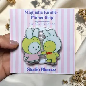 Smiski x Miffy Magnetic Grip: Phone Stand & Stylish Accessory For Kindle