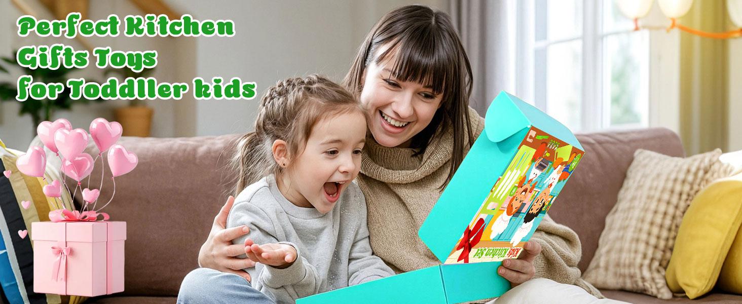 15-Piece Kids Cooking Set – Safe Real Cooking Tools for Toddlers & Children, Montessori Kitchen Toys, Kids Cutting & Cooking Set for Learning, Fun, Easter Gift