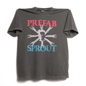 Prefab Sprout Steve McQueen Album Tee Two Wheels Good Band Shirt Pop Alternative English Rock Indie Heavyweight Boxy Shirt Ultra Faded