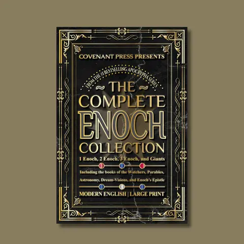 Covenant Press The Complete Enoch Collection (1,2,3 Enoch) - Ancient Biblical Book, Ethiopic Edition, Aramaic Book of Giants Illustrations, Modern English, 14pt Large Print High-Contrast Easy Read, Word-for-Word Lit, Matte Paper