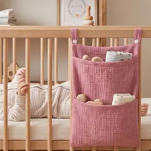 Bedside Hanging Bag, Multi-Functional Storage Organizer, Wall-Mounted Shelf Holder, Space-Saving Design, Ideal for Home Organization