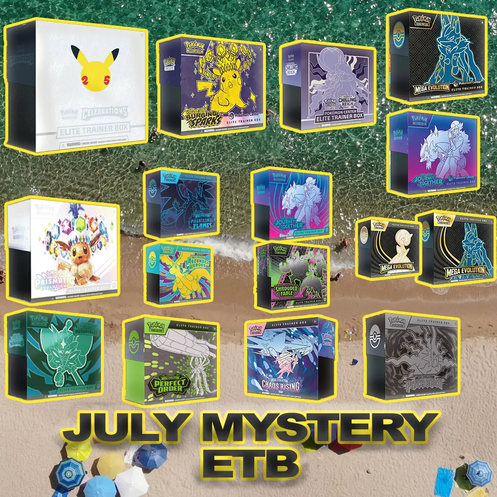 Pokemon English July Mystery ETB Game CARDS LIVE OPENING