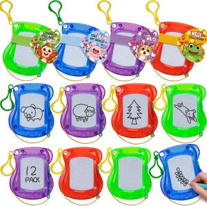 12 Pack Valentine's Day Gifts with Mini Magnetic Drawing Board, Valentine Cards Bulk for Classroom School Valentines Prize Exchange, Valentine Party Favors for Boys Girls