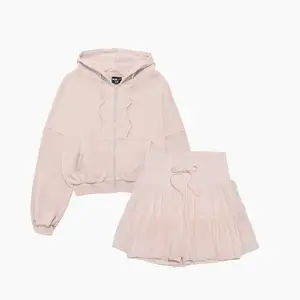 Tutu Pink TikTok Exclusive Bundle - Pirouette Skort x Zip Cloud Hoodie