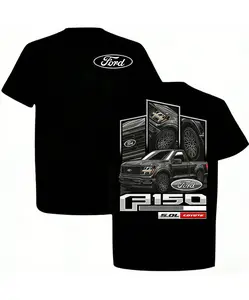 F150 Coyote T-Shirt,  F150 T-Shirt, Car Enthusiast T-Shirt, American Truck T-Shirt, Full Color, Graphic T-Shirt, Men's Pure Cotton Casual And Comfortable T-Shirt, Men's Standard Size Ready-Made Clothing, Gift For Friends.