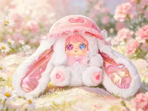 （03）BABYTHREE-Yoou Jellyfish hat 600% MysteryBoxes Soft Plush Collectibles(Hidden Style Probability: 32:1)