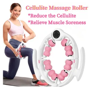 3-in-1 Cellulite Massage Roller, Muscle Massage Relaxer Roller, Adjustable Full-Body Massage Tool, Thigh, Calf, Waist Massager Roller for Cellulite Reduction Deep Tissue Pain Relief Body Sculpting Muscle Relaxation Fast Recovery Pilates Exercise Equipment