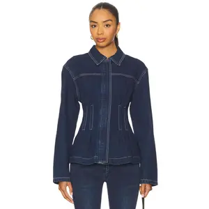 superdown Marina Denim Jacket in Dark Blue