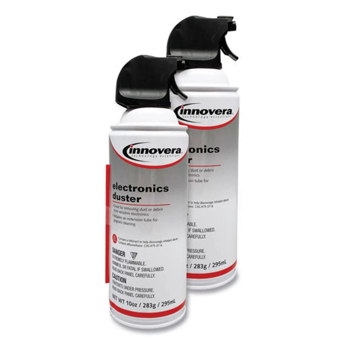 212 MAIN Innovera Compressed Duster Cleaner - White, Ozone-Safe, Moisture-Free Household Items Dust Removal Tool - Pack of 2