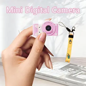 Mini Keychain Digital Camera, Toy Camera with 32GB Storage Card, 1080P HD Video Recording, Flashlight, Gift for Kids Ages 3-12