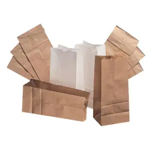 212 MAIN Self-Open White Grocery Paper Bag - 8 lbs (Office Stationery & Supplies, Gifts & Wrapping Use)