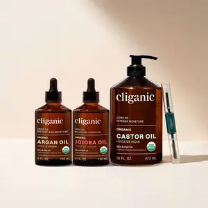 Starter Kit Trio Body Care Oil Argan Jojoba Castor Organic