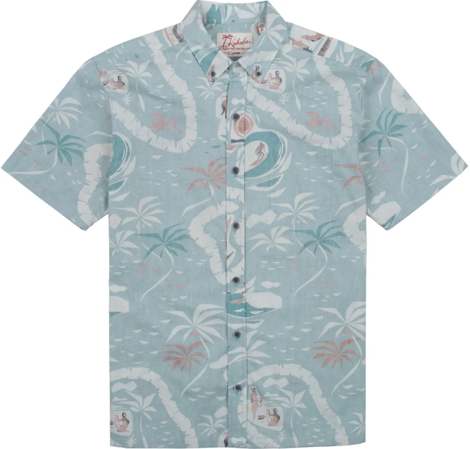 Kahala Shirts x Nick Kuchar - "Aloha Oahu" Men's Aloha Shirt