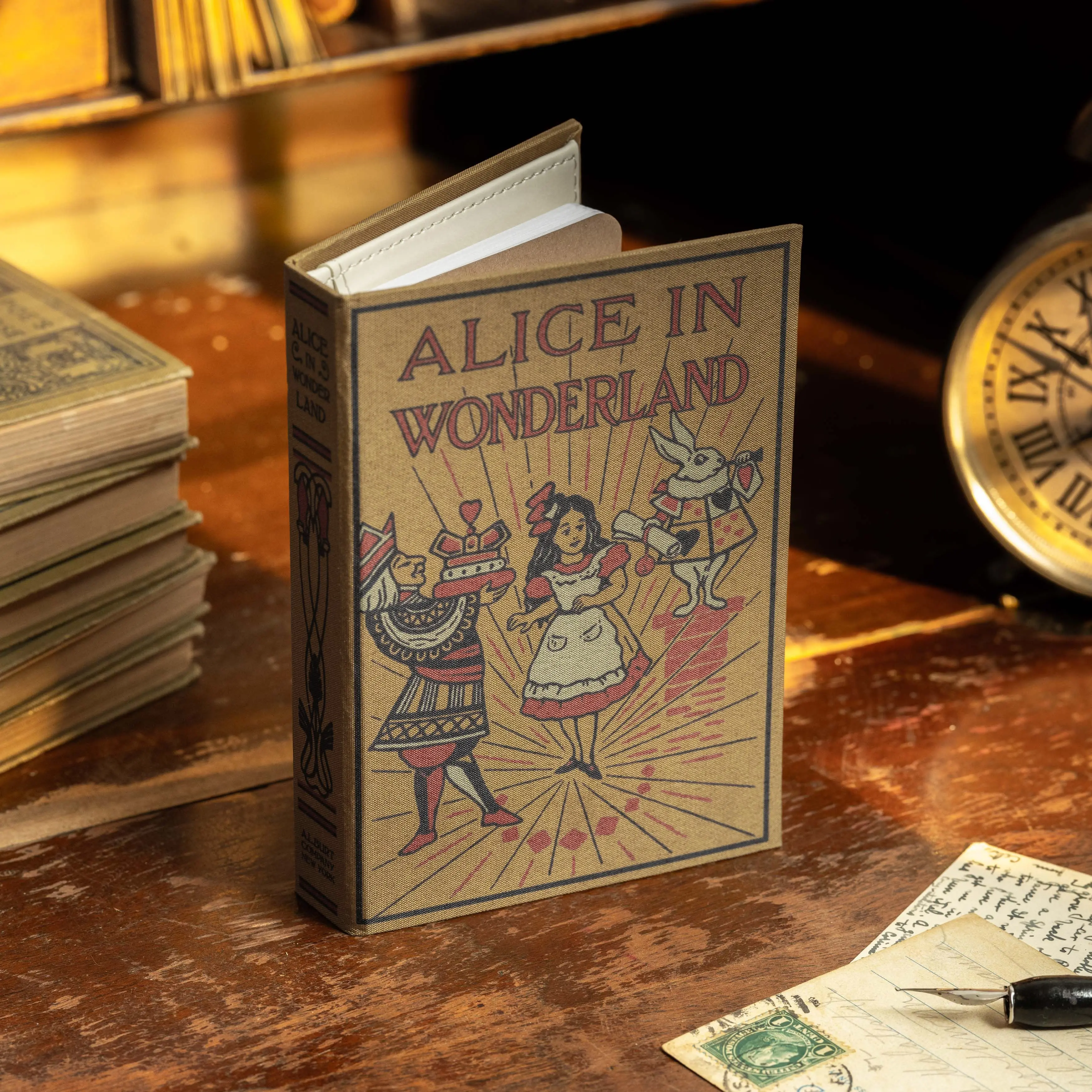 'Alice in Wonderland' Lewis Carroll 1865 Passport/Notebook Wallet