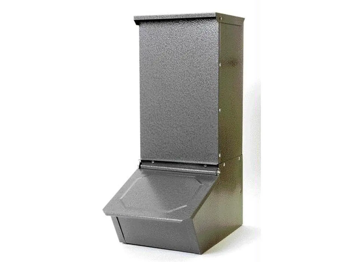 Miller Mfg Co Inc Single Door Hog Feeder- Gray 50 PounHGFS