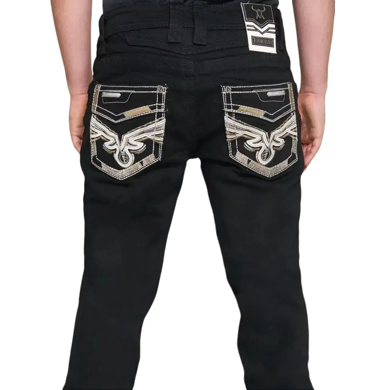 Arya Menswear Plain Streetwear Jeans - Stretchable Cotton Spandex with a Clean Look for All Season Casual Wear