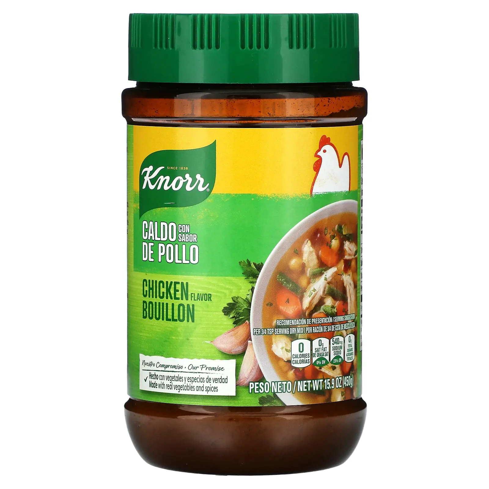 Knorr Chicken Flavor Bouillon, 15.9 oz (450 g) - US Pantry Staple Cooking Ingredient, Versatile for Broth, Gravy, Beef-Infused Dishes