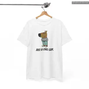 I'm Just A Chill Guy Shirt, TikTok Meme Viral Dog Cartoon Shirt, Chill Guy Meme Gift, Funny Boyfriend Gift Tee , Global Trending Outfits