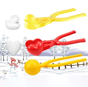 [Holiday Haul] Perfect Christmas Gift – Snowball Maker with Duck, Heart & Round Shapes, Winter Snow Toys for Kids & Adults, Create Perfect Snowballs for Outdoor Fun, Snowball Fights &
